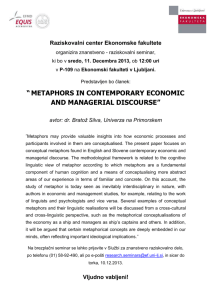 metaphors in contemporary economic and managerial discourse
