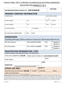 registration information / fees