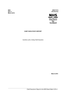 DRAFT 11 - NHS Education for Scotland