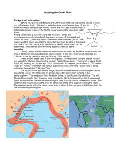 Mapping the Ocean Floor Background Information: Sea floor Sonar