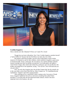 Cynthia Izaguirre News Anchor for the Channel 8 News at 5 and 10