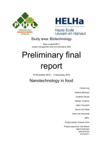 Nanotechnology in food - HelhaPHL2010-06