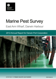 2012 - Marine Pest Survey - East Arm Wharf