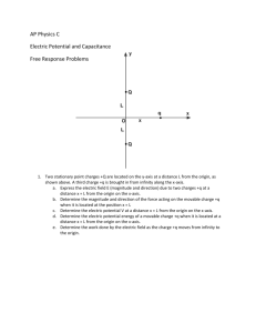 AP Physics C Electric Potential and Capacitance Free Response