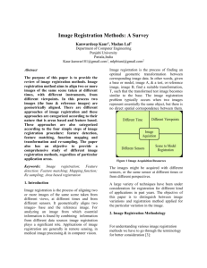 Image Registration Methods - Academic Science,International