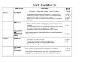 Foundation Level Two Tier GCSE Mathematics
