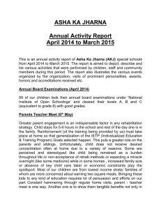 AKJ Annual Activity Report 2014-15