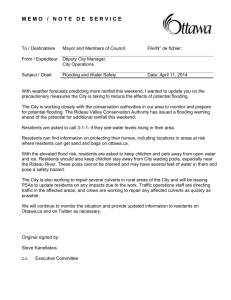 Memo to Council re Flooding and Water Safety April 11-14