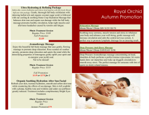 Autumn Promotion 2015 p 1 &2 - Royal Orchid Health & Wellness