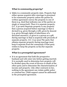 What is community property?