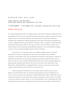 Herter Art Gallery press release - University of Massachusetts Amherst