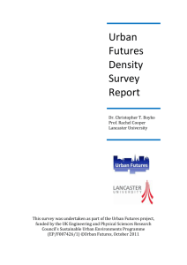 Urban Futures Density Survey Report