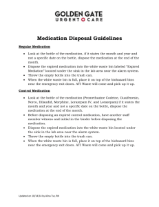 Medication Disposal Guidelines