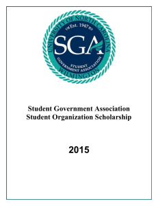SGA Scholarship Form