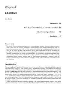 Liberalism and globalization