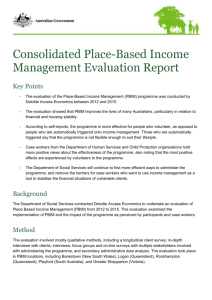 Consolidated Place-Based Income