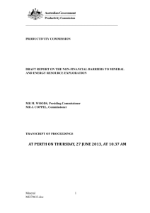 27 June 2013 - Productivity Commission