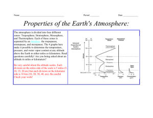Properties of the Earth`s Atmosphere - EarthSpaceScience