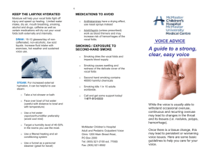 Our Flyer on Voice Care Here.