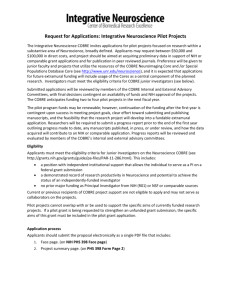 Request for Applications: Integrative Neuroscience Pilot Projects