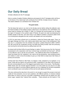 Our daily bread reflection 7 August 2013