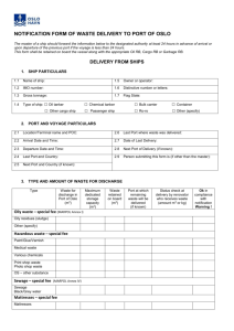 Waste notification form
