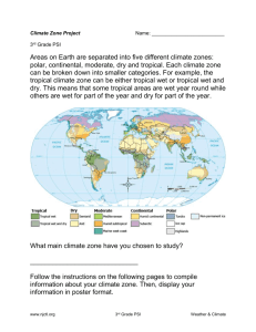 Climate Zone Information