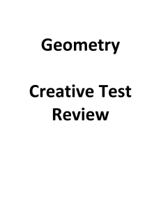 Geometry Test Bank