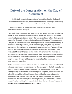 Duty of the Congregation on the Day of Atonement