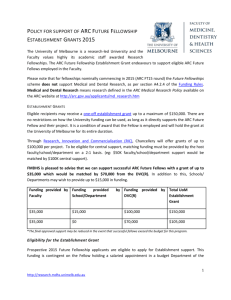 MDHS Establishment Grant Form - Research