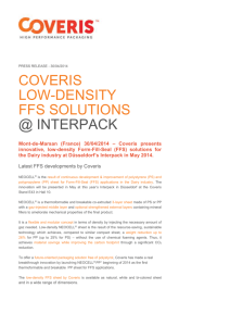 Coveris Low-Density FFS Solutions @ Interpack