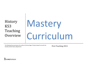 History KS3 Teaching Overview