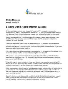 E-waste world record attempt success