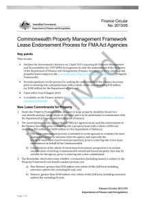 Commonwealth Property Management Framework Lease