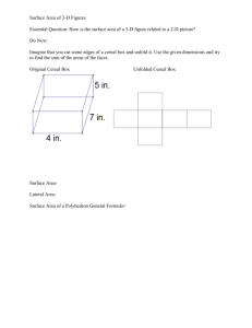 Surface Area Notes Packet
