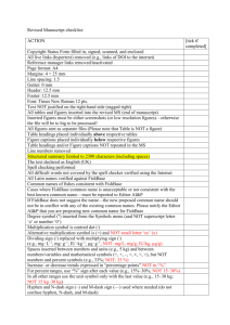 revised MS checklist