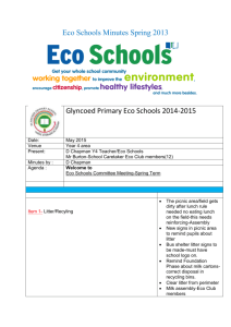 Eco Schools Minutes Spring 2015