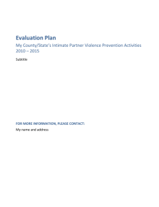 Evaluation Plan - template - Strategic Prevention Solutions
