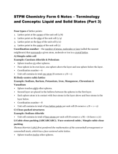 Terminology and Concepts Liquid and Solid States (Part 3). - E