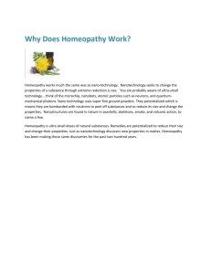 Why Does Homeopathy Work?