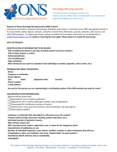 permission request form - Oncology Nursing Society