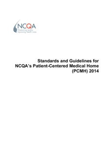 Table 1: Summary of NCQA PCMH 2014 Standards