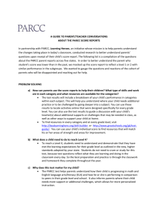 PARCC Guide for Teacher Conversations