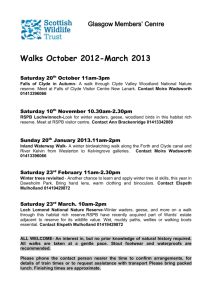Walks October 2012-March 2013