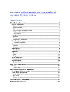 FGDC Metadata - California Climate Commons