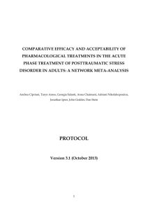 comparative efficacy and acceptability of