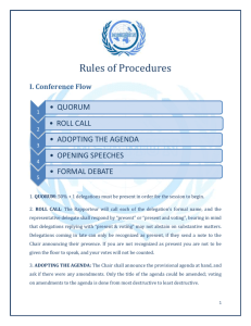Rules of Procedures