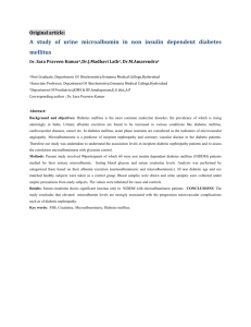 A study of urine microalbumin in non insulin dependent