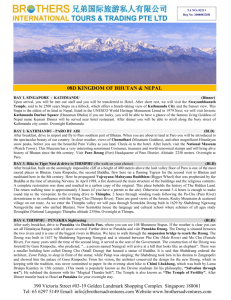 Pdf/Doc :: 8D Kingdom of Bhutan via Kathmandu