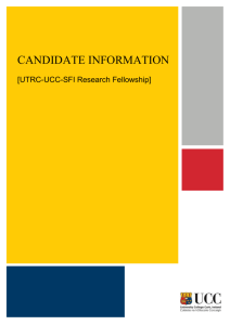 Candidate Information UTRC-UCC